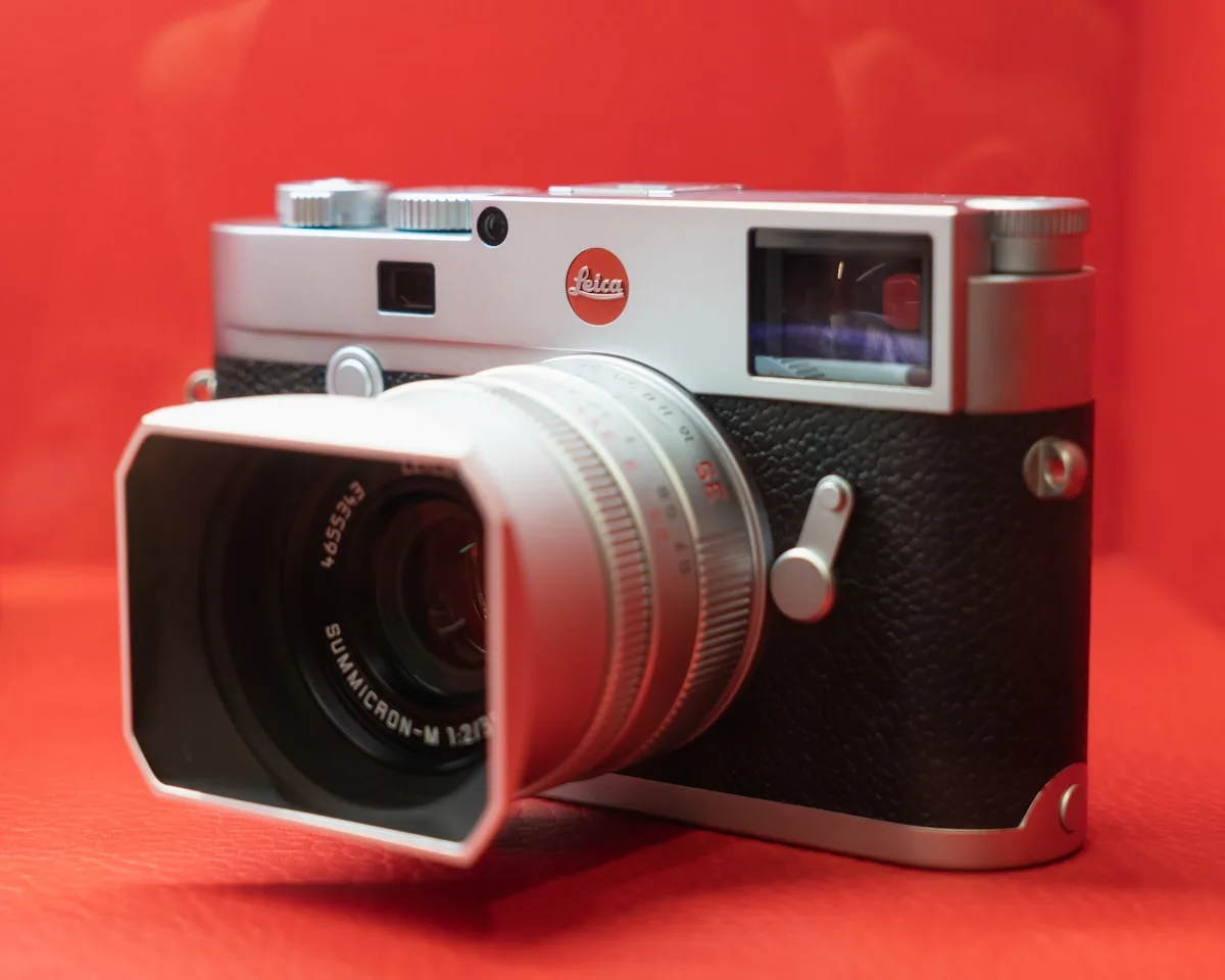 A Leica M6 rangefinder camera